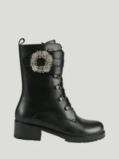 Allegra James Win Combat Boots