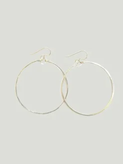 Bent by Courtney Hammered Hoops