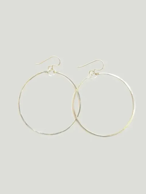 Bent by Courtney Hammered Hoops