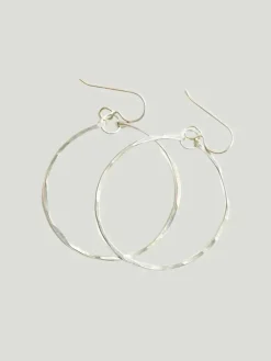 Bent by Courtney Hammered Hoops
