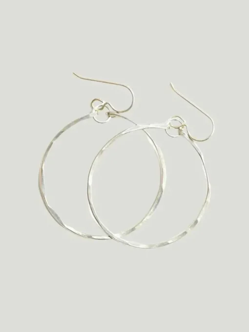 Bent by Courtney Hammered Hoops