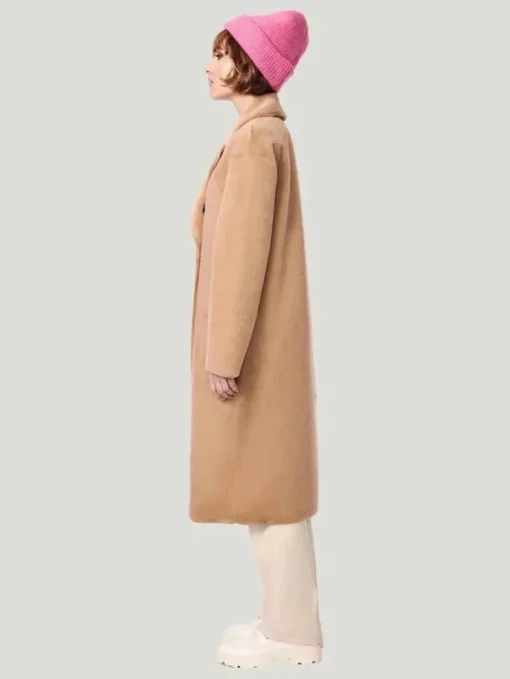 Bernie Long Shearling Peacoat