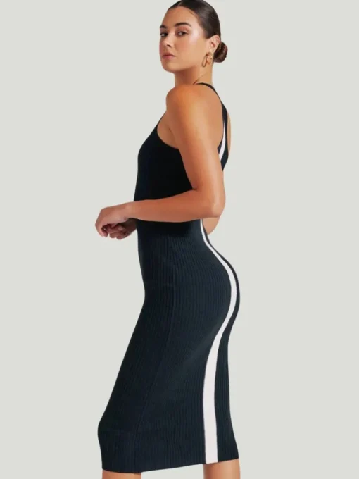 Blanc Noir Color Block Dress