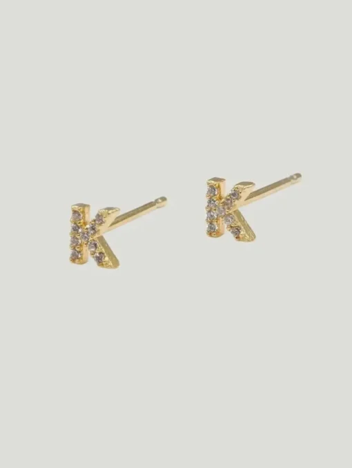 Brenda Grands Jewelry Love Beyond Measure Initial Stud Earrings