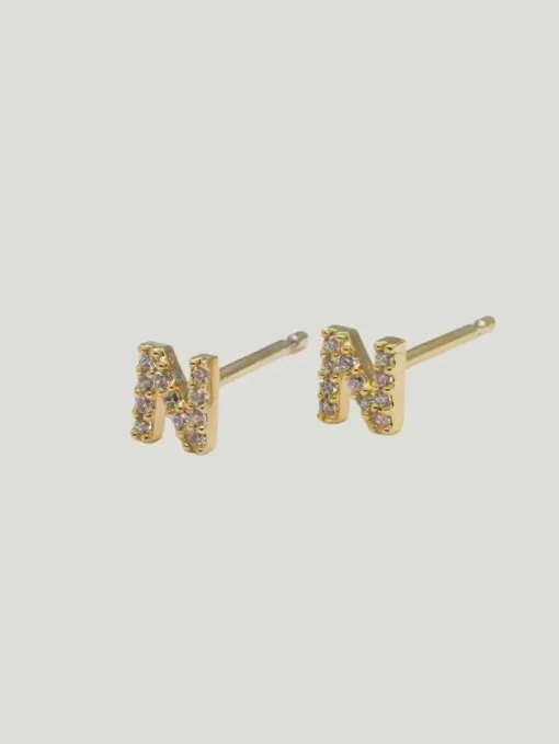 Brenda Grands Jewelry Love Beyond Measure Initial Stud Earrings