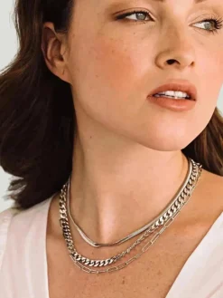 Brook & York Rhodium Ella Necklace