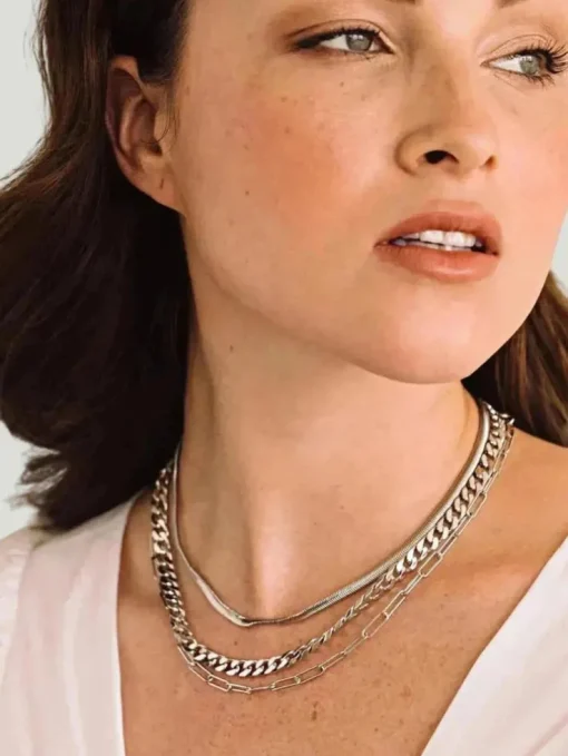 Brook & York Rhodium Ella Necklace