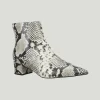 Carrano Python Embossed Leather Bootie