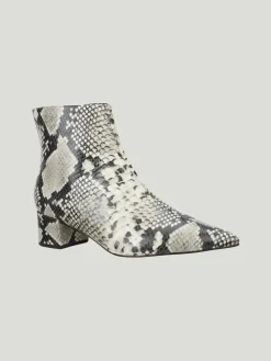 Carrano Python Embossed Leather Bootie