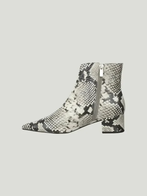 Carrano Python Embossed Leather Bootie
