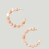 Chan Luu Medium Gemstone Hoop Earrings