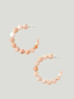 Chan Luu Medium Gemstone Hoop Earrings