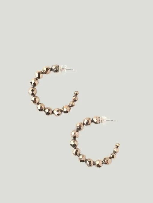 Chan Luu Medium Gemstone Hoop Earrings