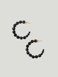 Chan Luu Medium Gemstone Hoop Earrings