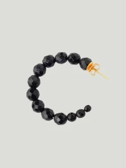Chan Luu Medium Gemstone Hoop Earrings