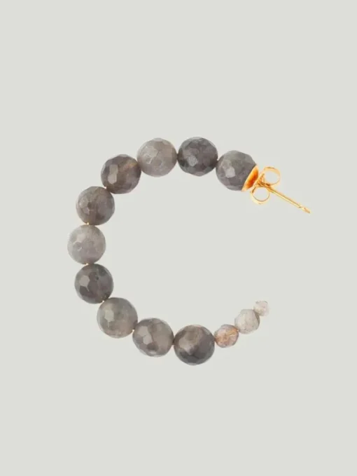 Chan Luu Medium Gemstone Hoop Earrings