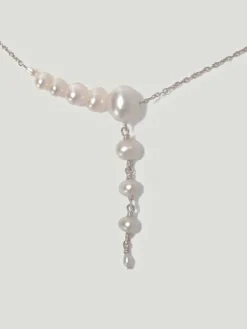 Chan Luu White Pearl Lariat Necklace