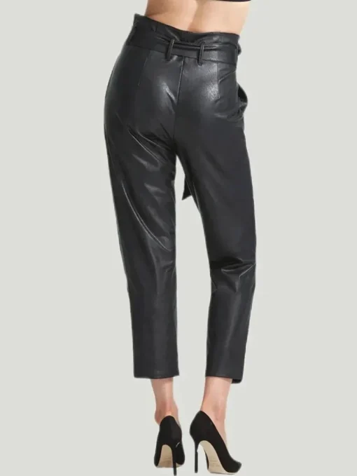COMMANDO Faux Leather Paperbag Pant