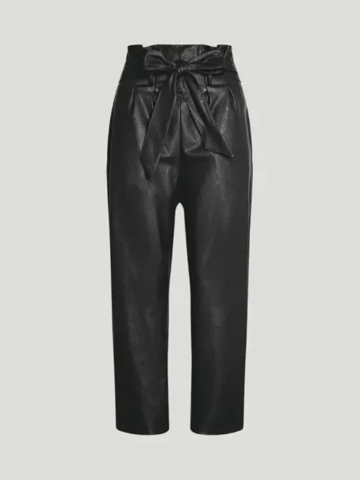 COMMANDO Faux Leather Paperbag Pant