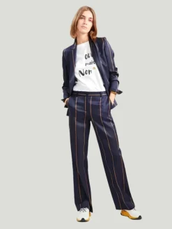 Cop. Copine Navy Blue "Pitar" Pants