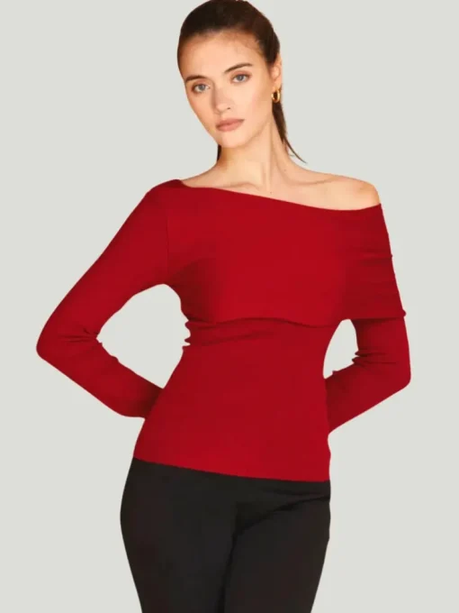Crescent Katia Off The Shoulder Sweater