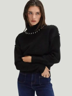 Crescent Rowan Contrast Stitch Sweater