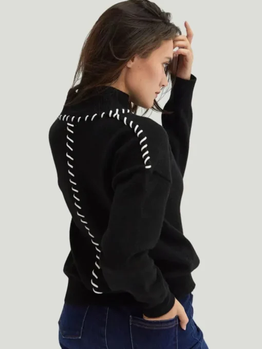 Crescent Rowan Contrast Stitch Sweater