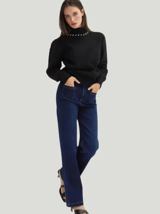 Crescent Rowan Contrast Stitch Sweater