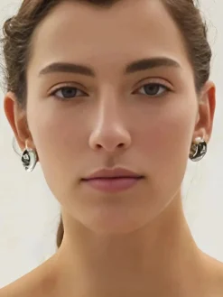 Furano Studio Irregular Round Beaded Stud Earrings