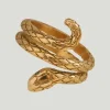 Furano Studio 18k Gold Plated Snake Ring