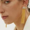 Furano Studio 18k Gold Plated Tassel Earrings