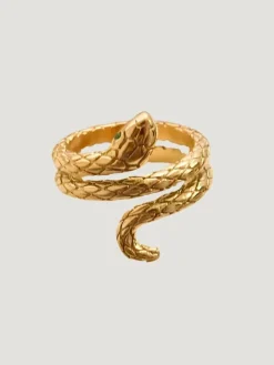 Furano Studio 18k Gold Plated Snake Ring