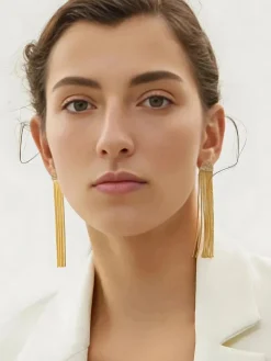 Furano Studio 18k Gold Plated Tassel Earrings