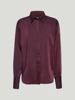 GOOD AMERICAN Satin Washed Shirt