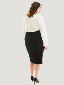 GRAVITAS Rosalind Plus Size Pencil Skirt