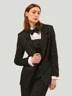 Hilary MacMillan Paisley Jacquard Blazer