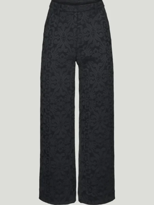 Hilary MacMillan Paisley Jacquard Wide Leg Pant