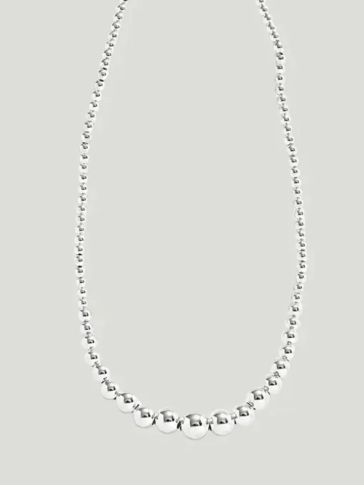 Kosa Jewels Beatrice Silver Ball Necklace