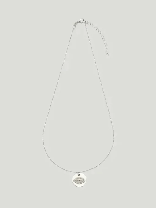 Kosa Jewels Kiss Me Medallion Pendant Necklace