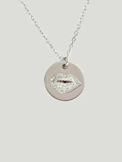 Kosa Jewels Kiss Me Medallion Pendant Necklace