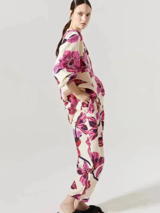 Lanhtropy Cape Linen Hibiscus Pants