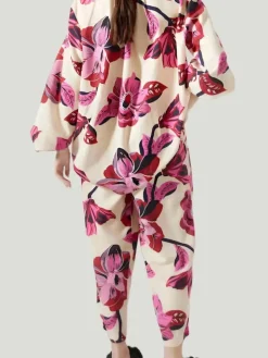 Lanhtropy Cape Linen Hibiscus Pants