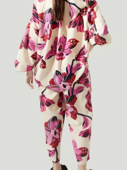 Lanhtropy Cape Linen Hibiscus Pants