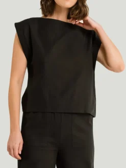 LAUDE the Label Sleeveless Poplin Top