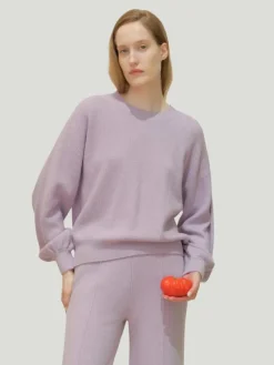 Lemme Lavender Cashmere Crewneck Sweater