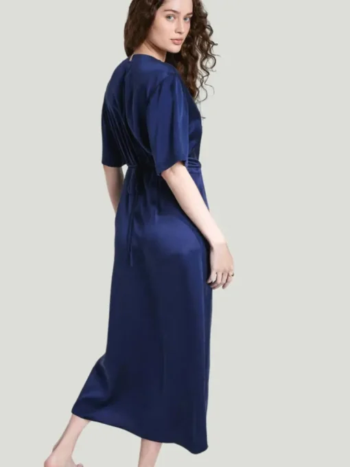 LUNYA Washable Silk Wrap Dress