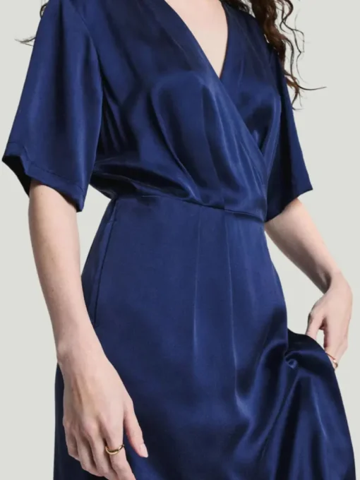 LUNYA Washable Silk Wrap Dress