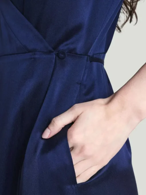 LUNYA Washable Silk Wrap Dress