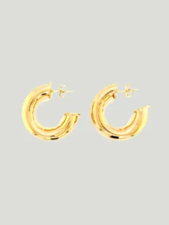 Mali Beads Chunky Gold Hoops