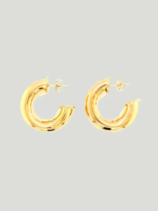 Mali Beads Chunky Gold Hoops